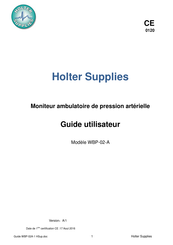 Holter Supplies WBP-02-A Guide Utilisateur