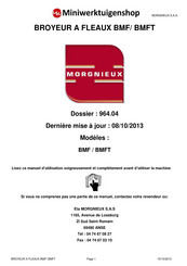 MORGNIEUX BMFT 150 Mode D'emploi