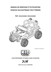 KID MOBILE BCELEC4X404 Manuel De Montage Et D'utilisation