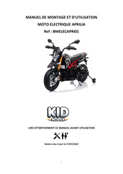 KID MOBILE Aprilia Dorsoduro 900 Manuel De Montage Et D'utilisation