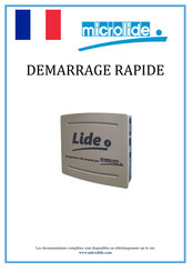 Microlide Lide 2 Démarrage Rapide