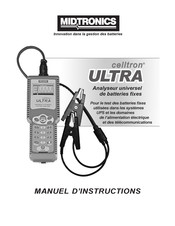 Midtronics celltron ULTRA Manuel D'instructions