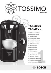 Tassimo Fidelia TAS 40 Serie Mode D'emploi