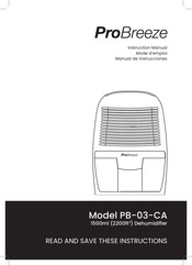 ProBreeze PB-03-CA Mode D'emploi