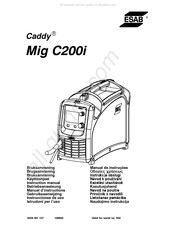 ESAB Caddy Mig C200i Manuel D'instructions