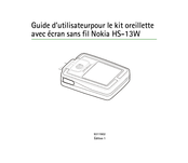 Nokia HS-13W Guide D'utilisateur