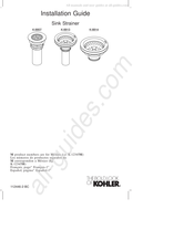 Kohler K-8807 Guide D'installation