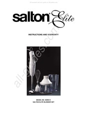 Salton Elite SEBS13 Instructions Et Garantie