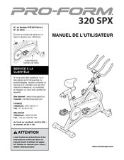 Pro-Form 320 SPX Manuel De L'utilisateur