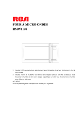 RCA RMW1178 Mode D'emploi