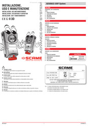 Scame ADVANCE-GRP Série Manuel D'installation, D'entretien Et D'utilisation