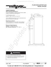 Mityvac MV7201 Mode D'emploi