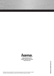 Hama 00053143 Mode D'emploi