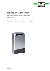 REMKO ASF 100 Manuel De Commande