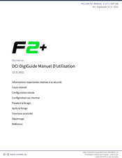 Digital Control FALCON F2+ Manuel D'utilisation