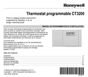Honeywell CT3200 Manuel De Programmation