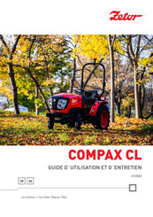 Zetor COMPAX CL 2023 Guide D'utilisation Et D'entretien