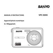 Sanyo VPC-E890 Manuel D'instructions