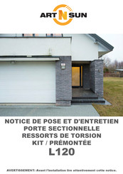 ARTNSUN L120 Notice De Pose Et D'entretien