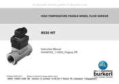 Burkert 8030 HT Manuel Utilisateur