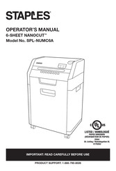 Staples NANOCUT SPL-NUMC6A Manuel D'utilisation