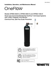 Watts OneFlow OFRES-1035-K Manuel D'installation, D'utilisation Et D'entretien