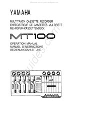 Yamaha MT100 Manuel D'instructions