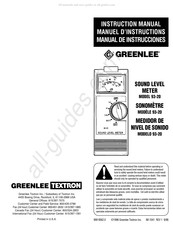 Greenlee Textron 93-20 Manuel D'instructions