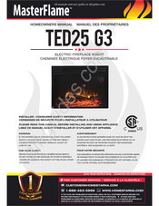 MASTERFLAME TED25 G3 Manuel Du Propriétaire