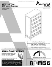 Ameriwood HOME 3700339COM Instructions D'assemblage