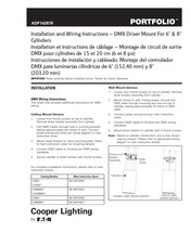 Eaton Cooper Lighting PORTFOLIO LSSQ6A Instructions D'installation Et De Câblage