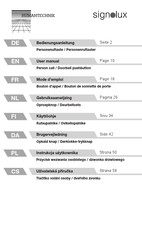 HumanTechnik signolux A-2659-0 Mode D'emploi