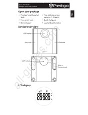 Prestigio Smart Body Fat Scale Guide De Démarrage Rapide