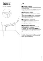 Maanta Solaria Instructions Et Avertissements Pour L'installateur