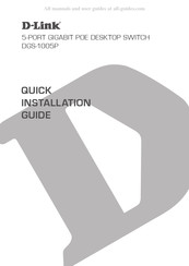 D-Link DGS-1005P Guide D'installation Rapide