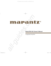 Marantz PM-14S1 Manuel D'utilisation