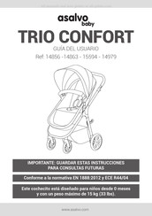 asalvo baby TRIO CONFORT Manuel D'instructions