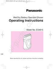 Panasonic ES4815 Manuel D'instructions
