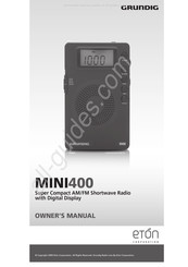 Eton MINI400 Guide De L'utilisateur