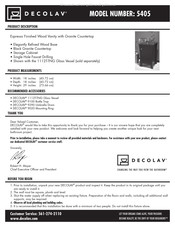 Decolav 5405 Instructions D'installation