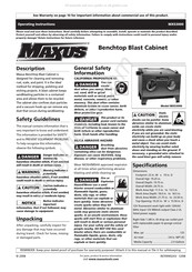 Maxus MXS3000 Instructions D'utilisation