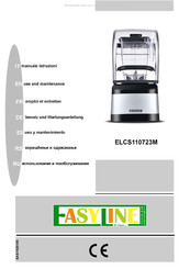 EasyLine ELCS110723M Mode D'emploi Et D'entretien