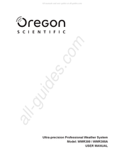 Oregon Scientific WMR300 Mode D'emploi