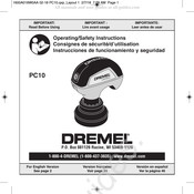 Dremel VERSA PC10 Consignes De Sécurité/D'utilisation