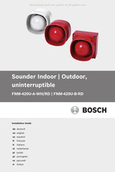 Bosch FNM-420U-A-WH Guide D'installation