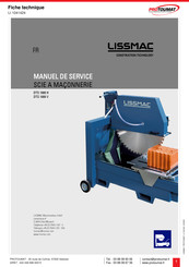 Lissmac DTS 1000 H Manuel De Service