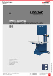 Lissmac MBS 510 Manuel De Service