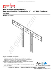 PEERLESS Mounts SUF660P Instructions D'installation