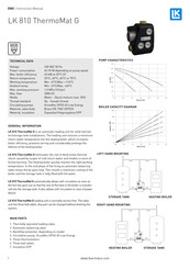 LK Armatur 810 ThermoMat G Manuel D'instructions