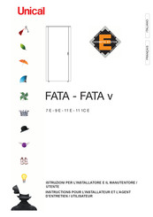 Unical FATA 9 E Instructions Pour L'installateur